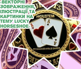 Lucky horseshoe poker chips