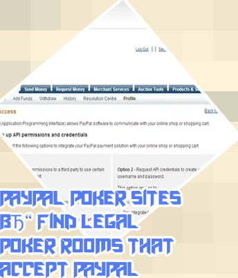 Online poker sites paypal