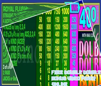 Play double double bonus video poker free