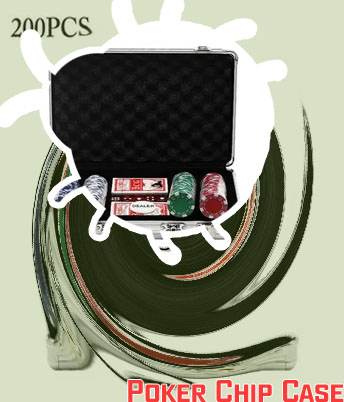 Poker chip set with case