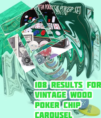 Poker chips and carousel