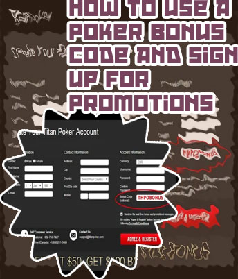 Poker promotional code
