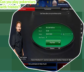 Poker stars play with friends
