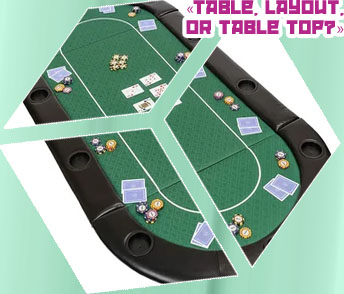 Professional poker table top